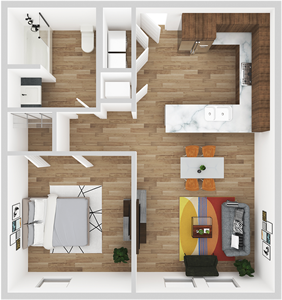One Bedroom - One Bath*