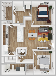 Two Bedroom - Two Bath*